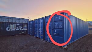 Blue Shipping Container
