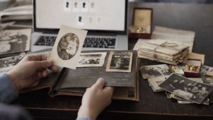 Sorting through memories and keepsakes