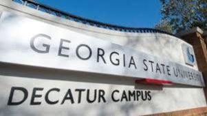 Welcome sign for Georgia State University's Decatur Campus