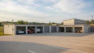 Vehicle storage tips, sizes, security, preparation guidance.