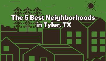 Graphic of Top 5 Best Neighborhoods in Tyler, TX