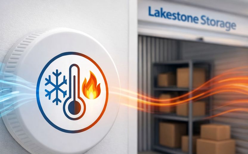 Temperature Controlled Storage thermostat at Lakestone storage