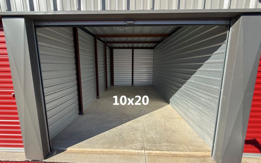 10×20 storage unit with 200 square feet of space at Inline Storage in San Antonio.