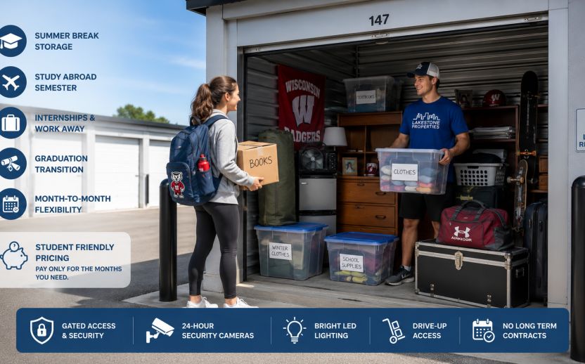 Student storage solutions for your convenience for Wisconsin students