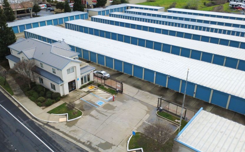 tall drive-up storage units at STORE with extra vertical space and direct access