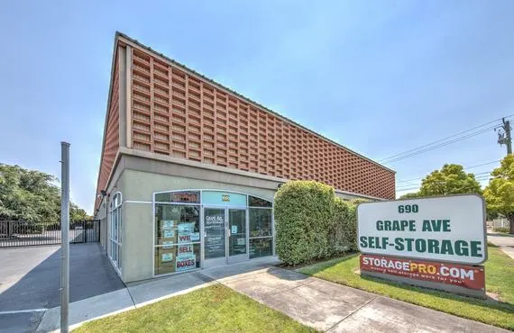 Image of Outside Sign Grape Ave Self Storage in Sunnyvale, CA