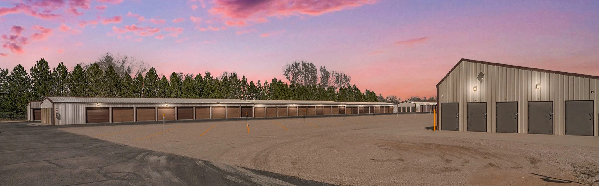 Fort Collins Self Storage at Dusk