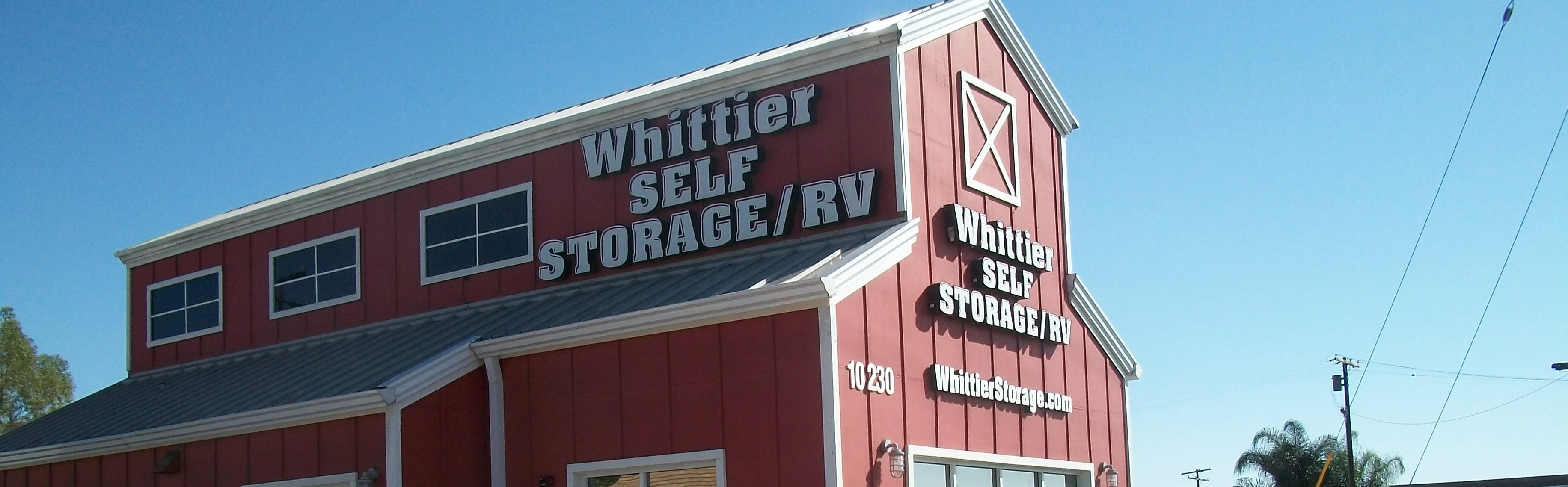 Lighthouse Self Storage Whittier storage units and spaces at 10230 Colima Road, Whittier, CA, 90603