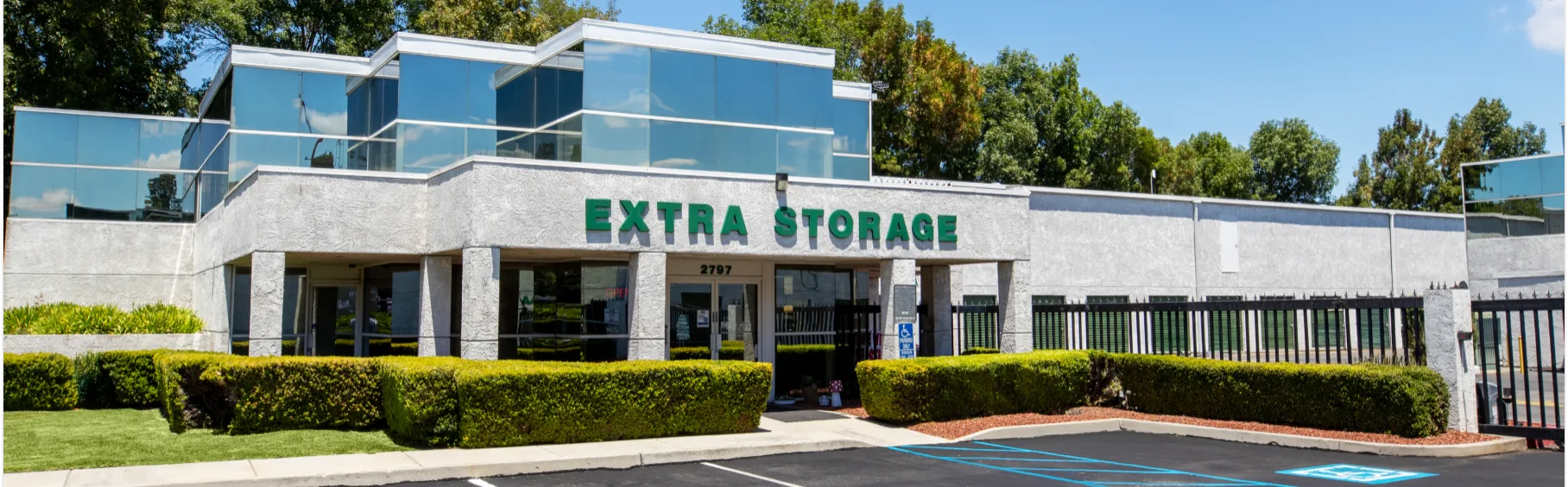 Parking Lot view of Extra Storage Facility
