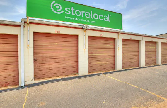 Rows of storage units in different sizes at our storlocal storage wilshire facility.