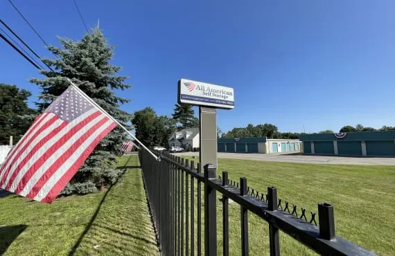 Image of All American Self Storage Methuen Street View and Entrance