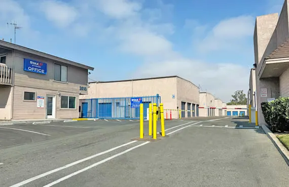 front of property with the front office on the left a and gated entrance in the middle