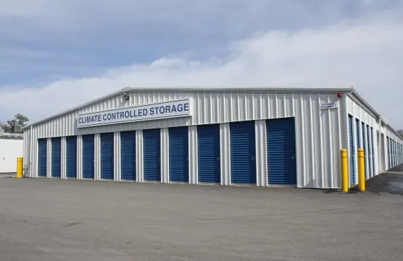 Front of Storage Units