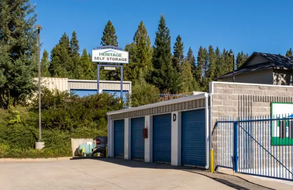 Heritage Self Storage Arnold storage units and spaces at 1038 Fir St, Arnold, CA, 95223