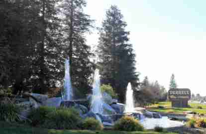 This image shows a fountain outside of our storage facility