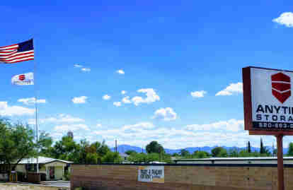 Outer Wall of Storage Facility with Anytime Storage Signage