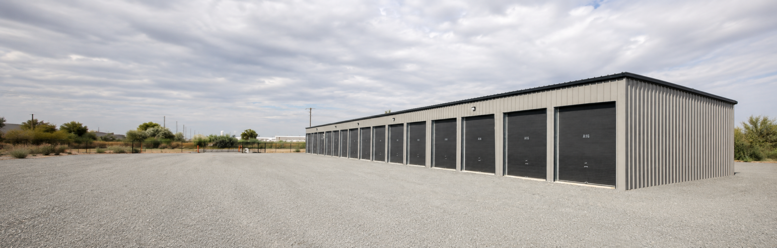 Exterior view of the Cap Rock Self Storage facility