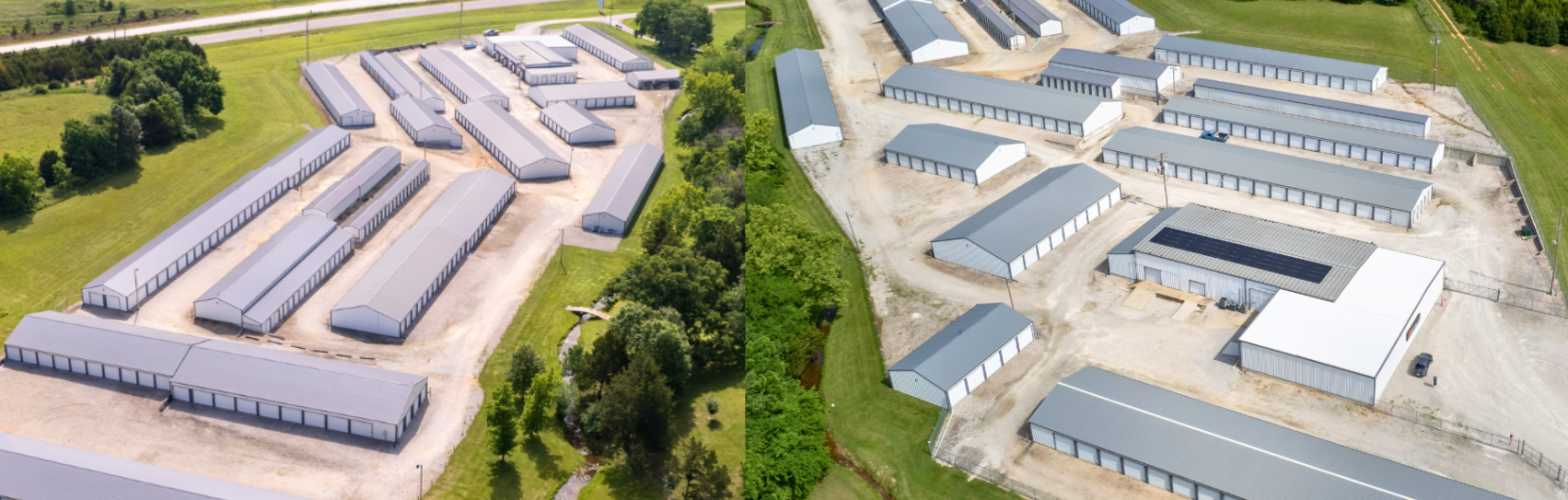 Exterior view of the C&J Storage facility