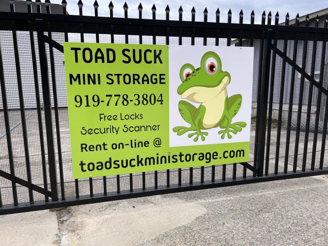 Exterior view of the Toad Suck Mini Storage facility