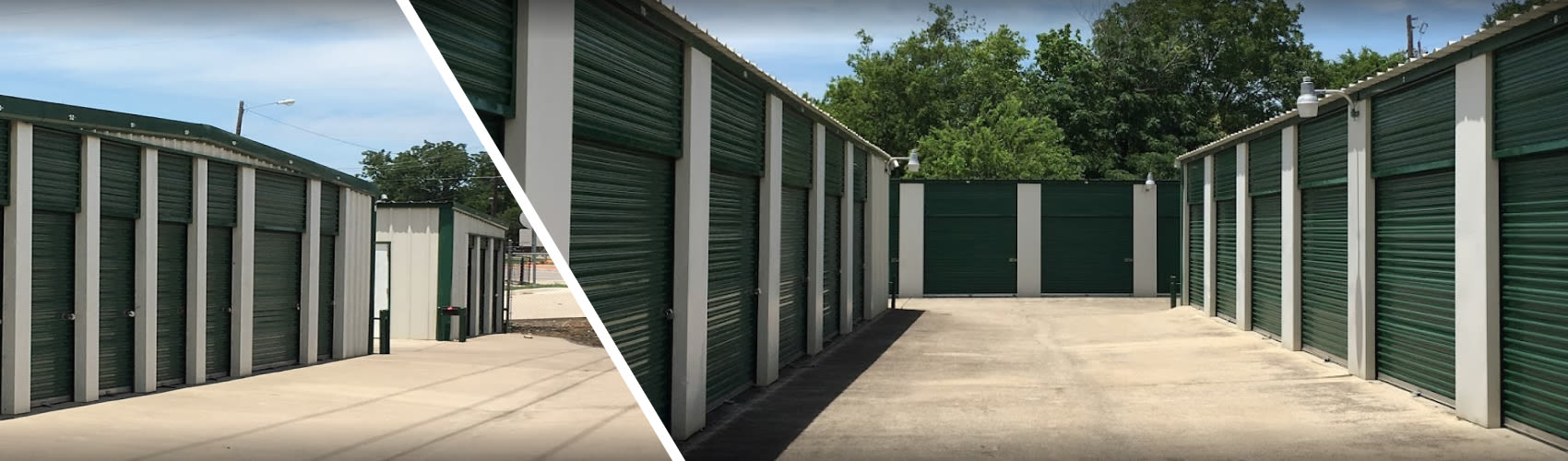 Exterior view of the Aledo Storage Space facility