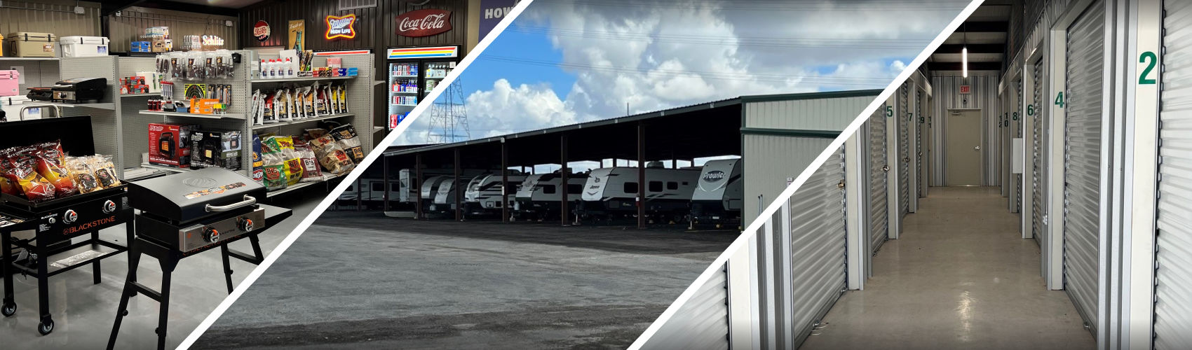 Exterior view of the Backyard Storage facility