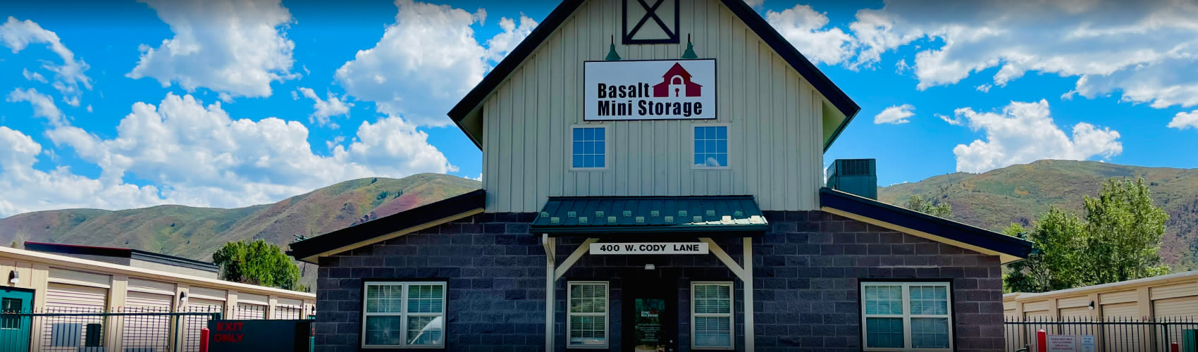 Exterior view of the Basalt Mini Storage LLC facility