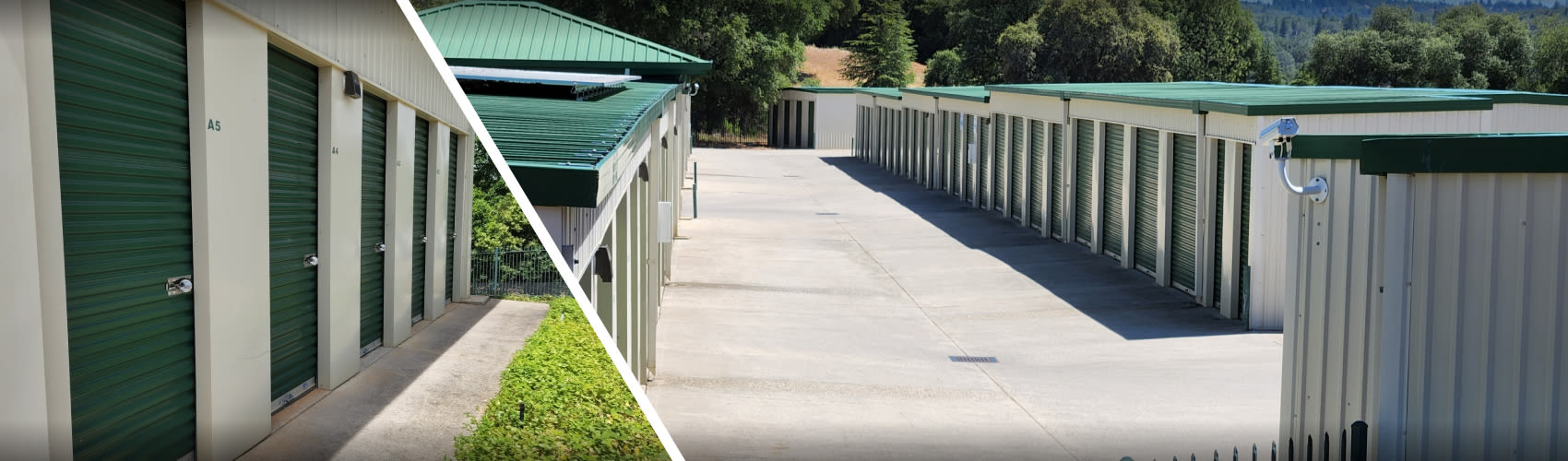 Exterior view of the Bear River Self Storage facility
