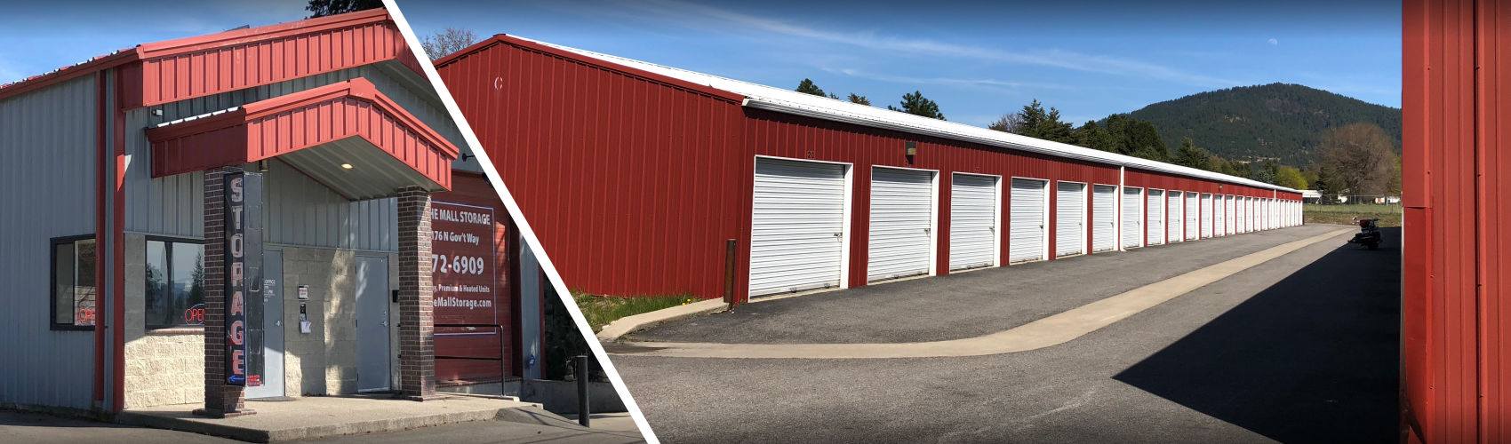 Exterior view of the By The Mall Storage facility