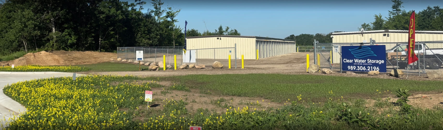 Exterior view of the Clear Water Storage facility