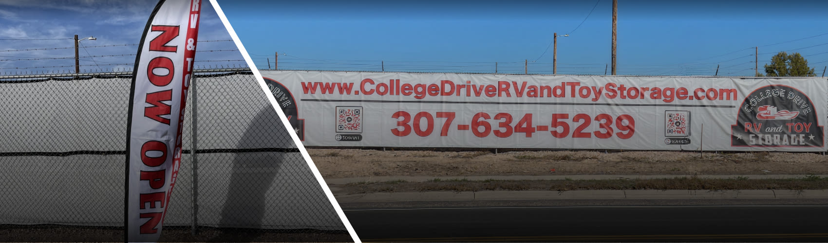 Exterior view of the College Drive RV and Toy Storage facility