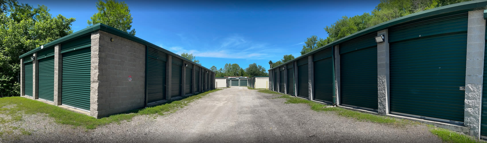 Exterior view of the Affordable Self Storage facility