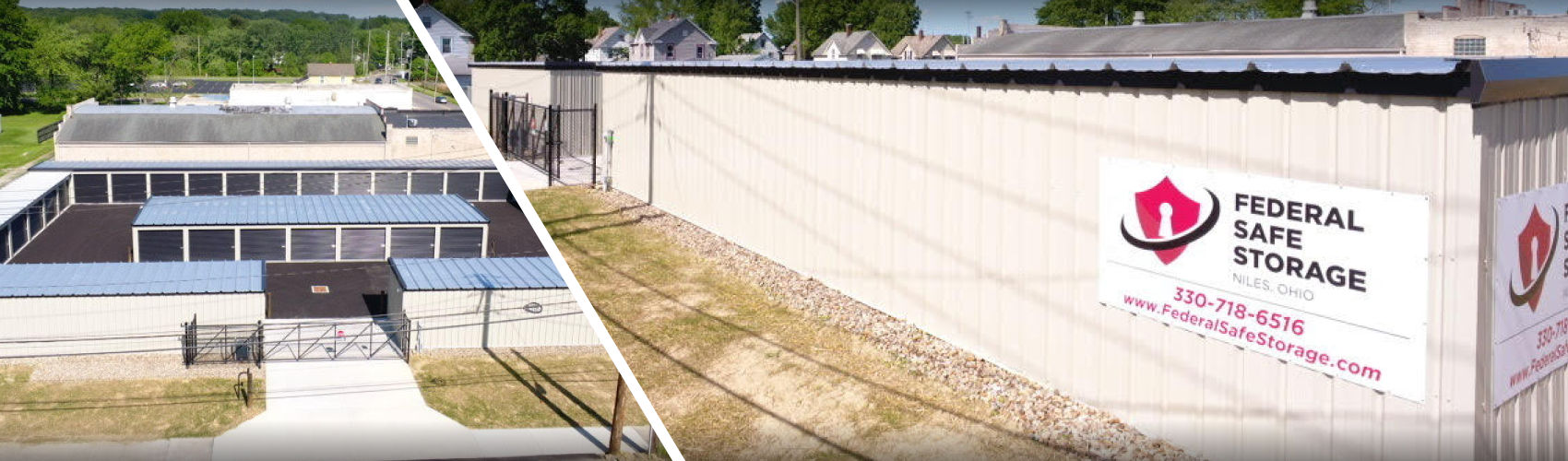 Exterior view of the Federal Street Storage facility