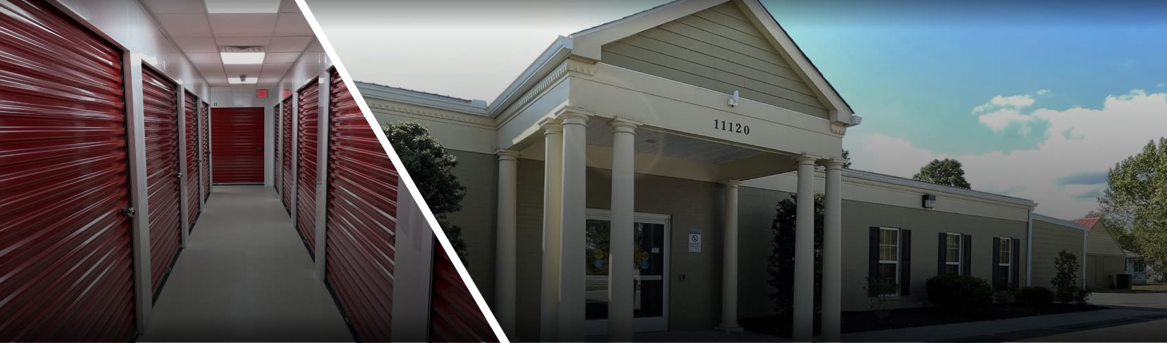 Exterior view of the Great American Storage facility