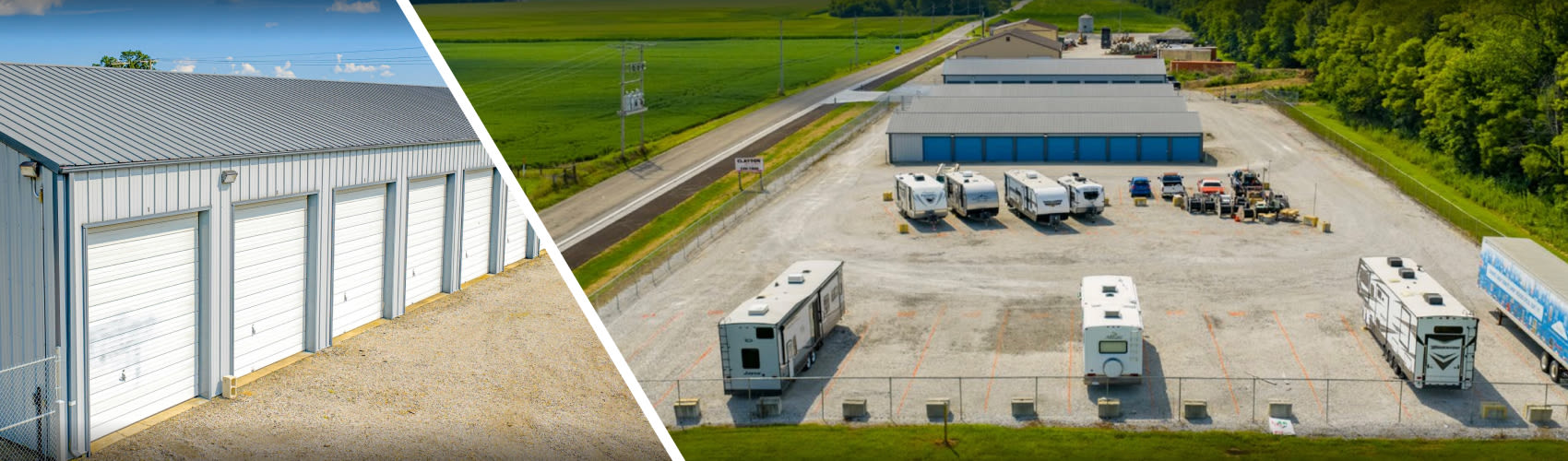 Exterior view of the Iron Hive Storage Solutions facility