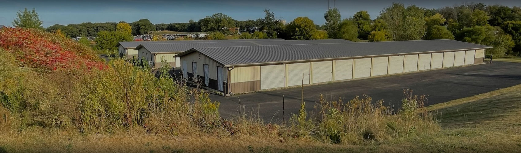 Exterior view of the Kane Road Mini Storage facility
