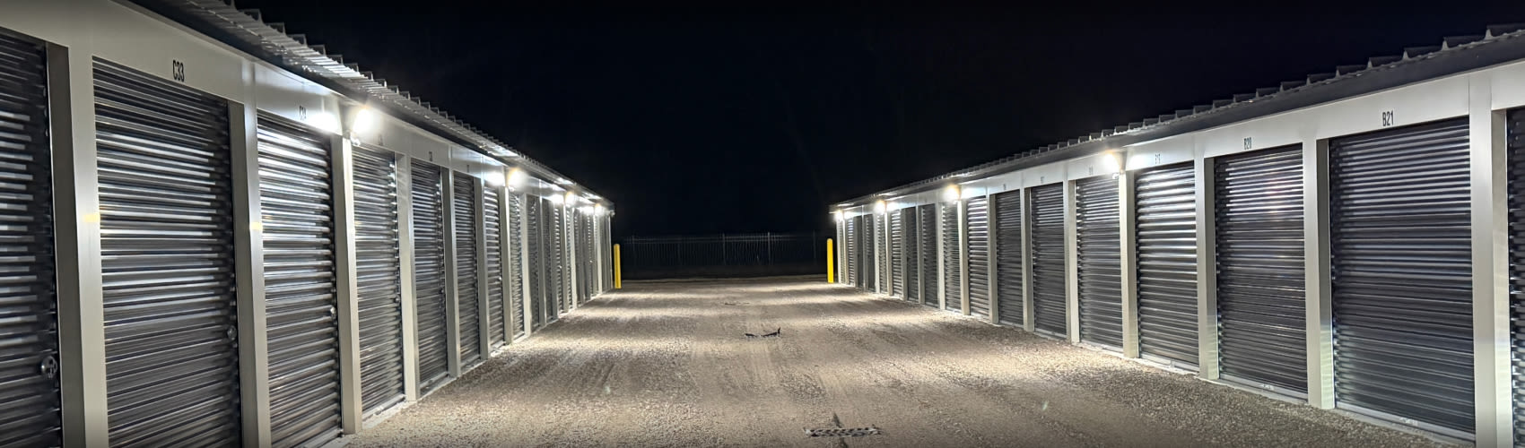 Exterior view of the Lager Self Storage facility