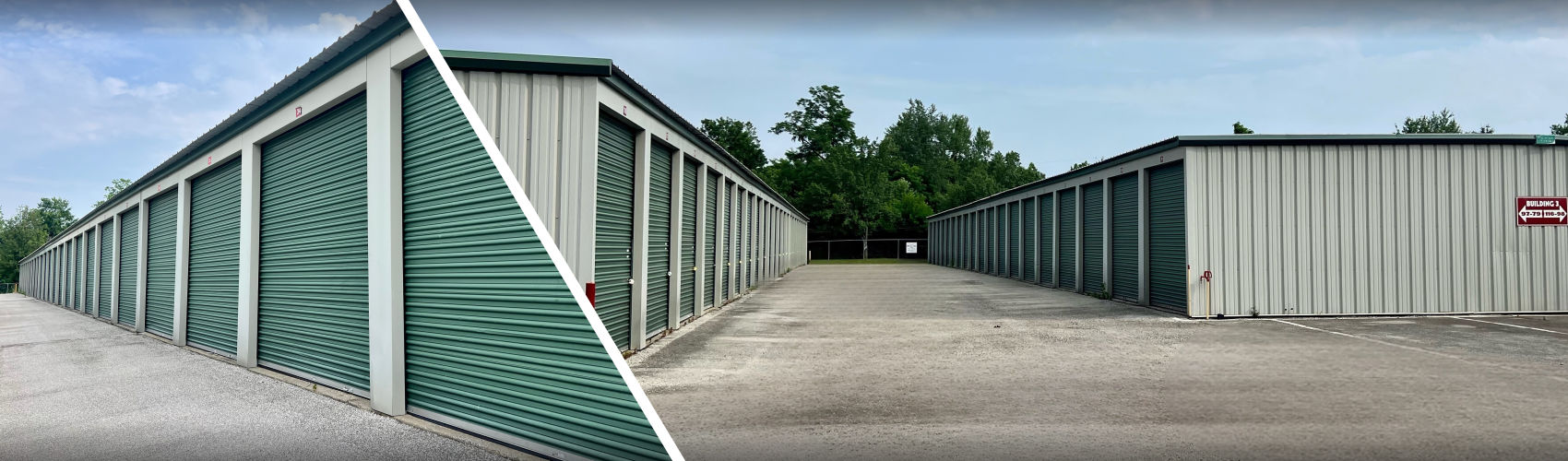 Exterior view of the Lake Monroe Self Storage facility