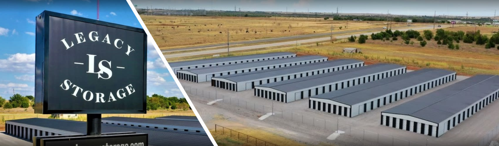 Exterior view of the Legacy Storage facility