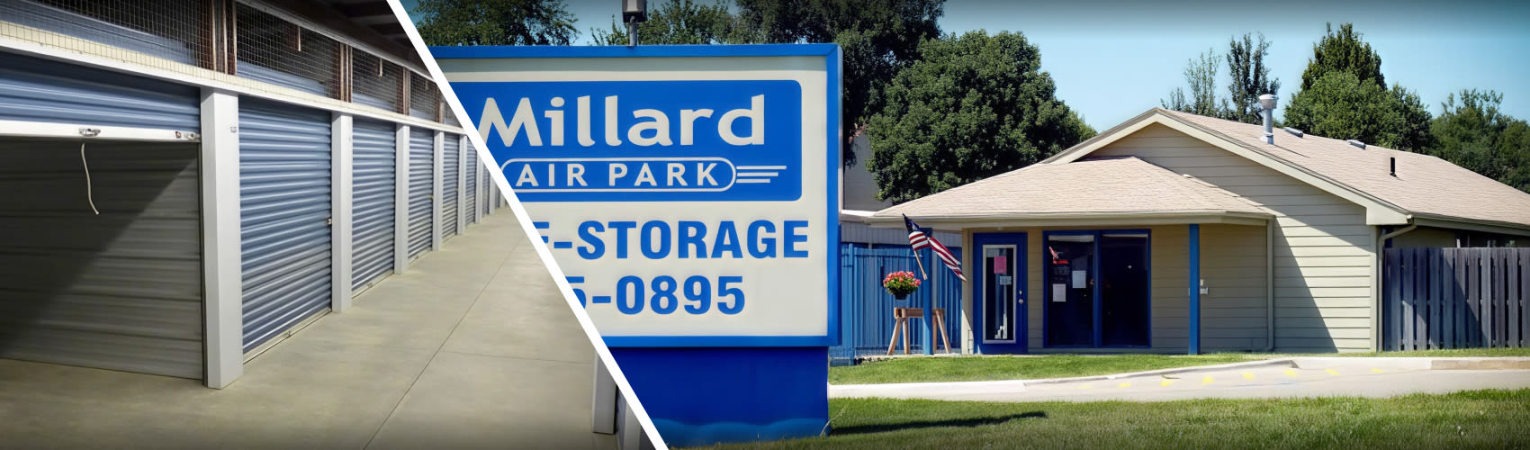 Exterior view of the Millard Air Park LLC facility
