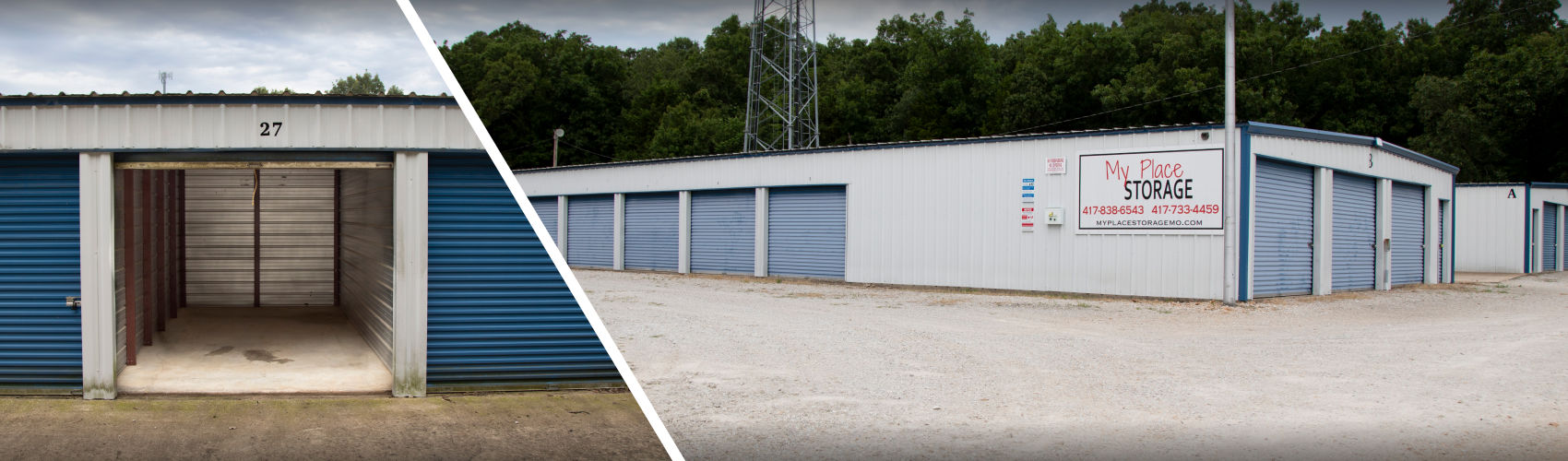 Exterior view of the My Place Storage facility