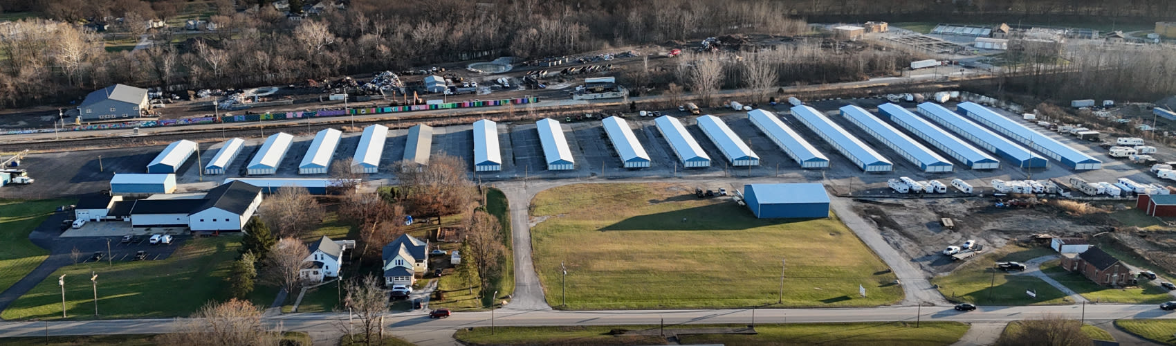 Exterior view of the Ness Storage Units facility