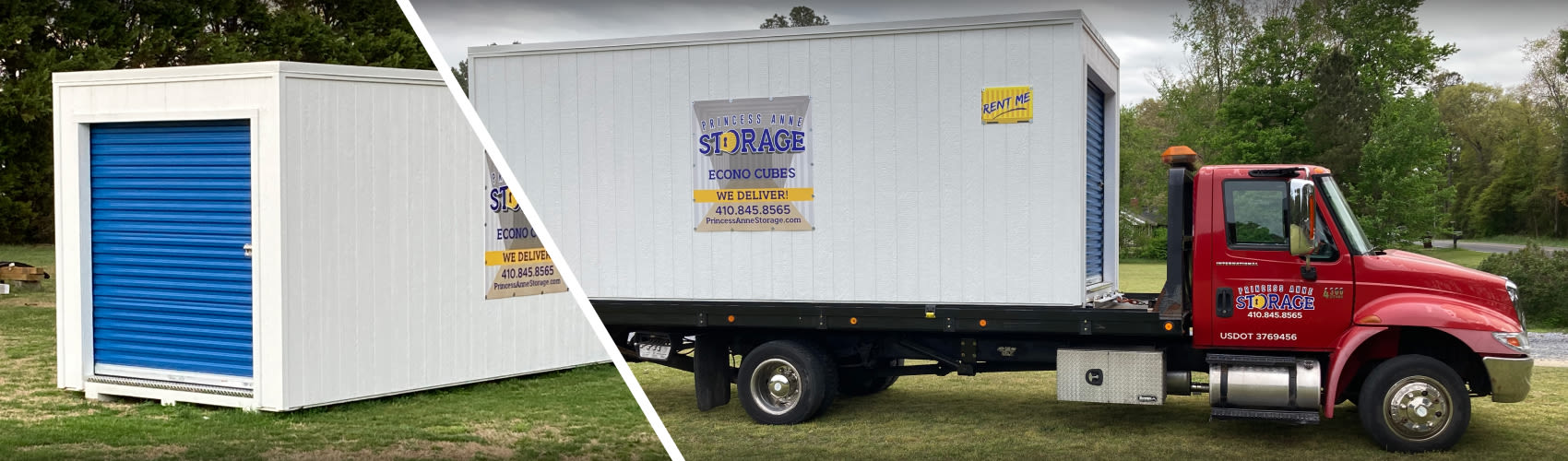 Exterior view of the Princess Anne Storage LLC facility