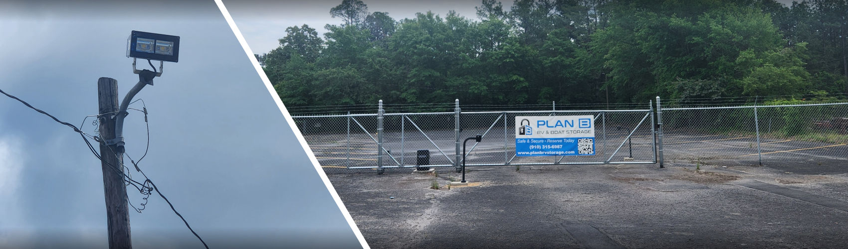 Exterior view of the Plan B Storage facility