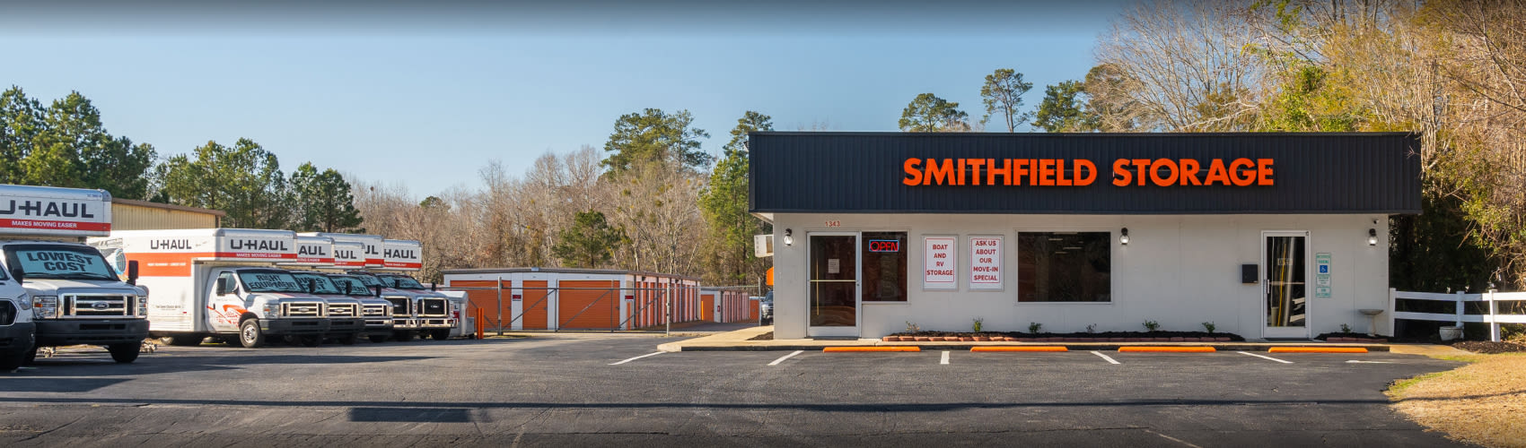 Exterior view of the Smithfield Storage facility