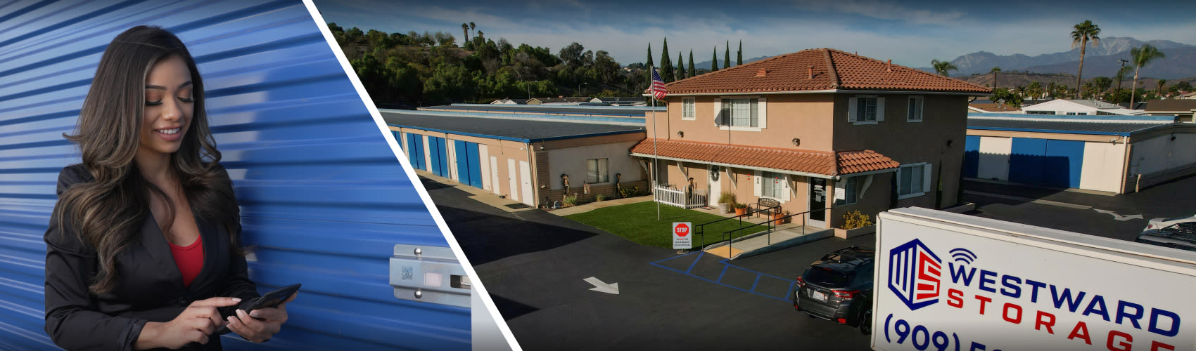 Exterior view of the Westward Self Storage Park LLC facility