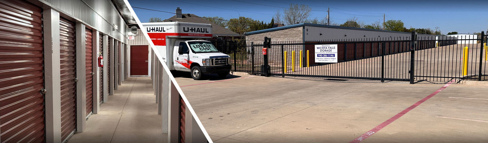 Exterior view of the Wichita Falls Self Storage facility