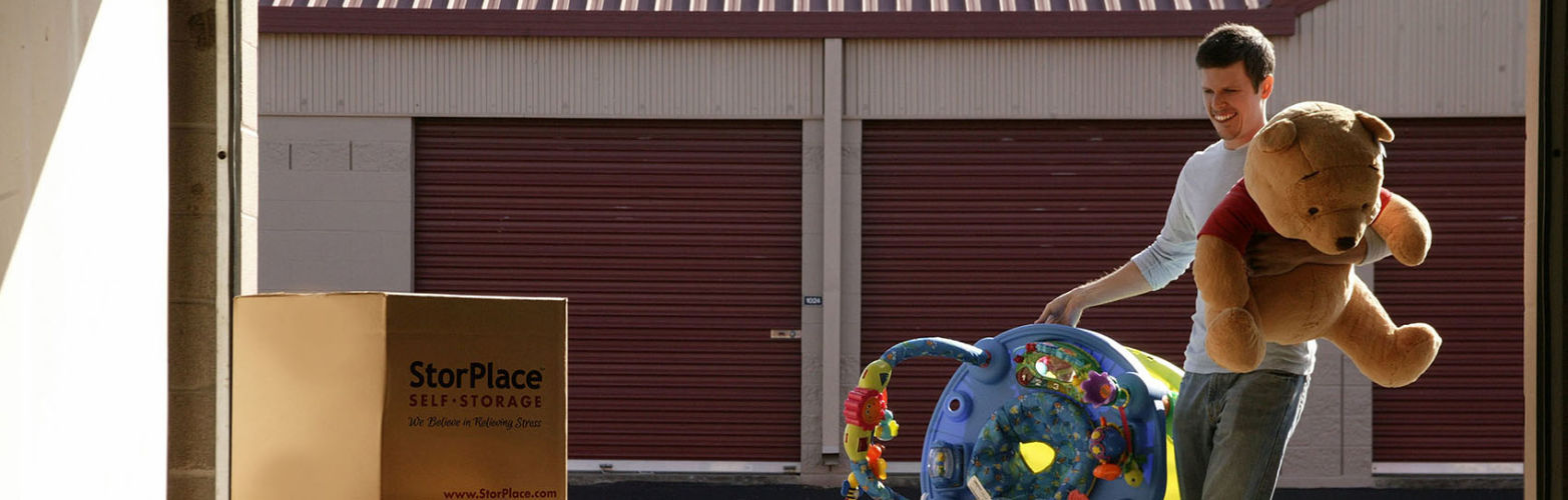 Exterior view of the StorPlace Self-Storage facility