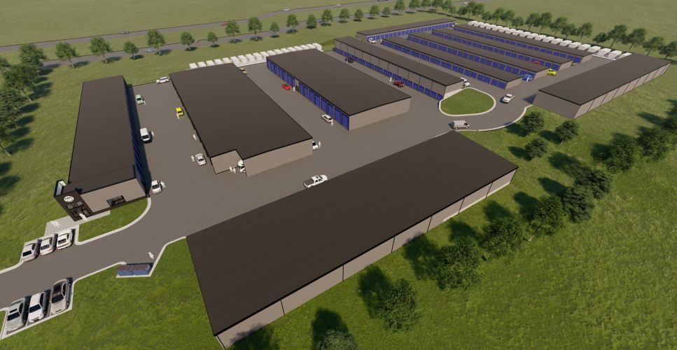 Exterior view of the K AND D Storage facility