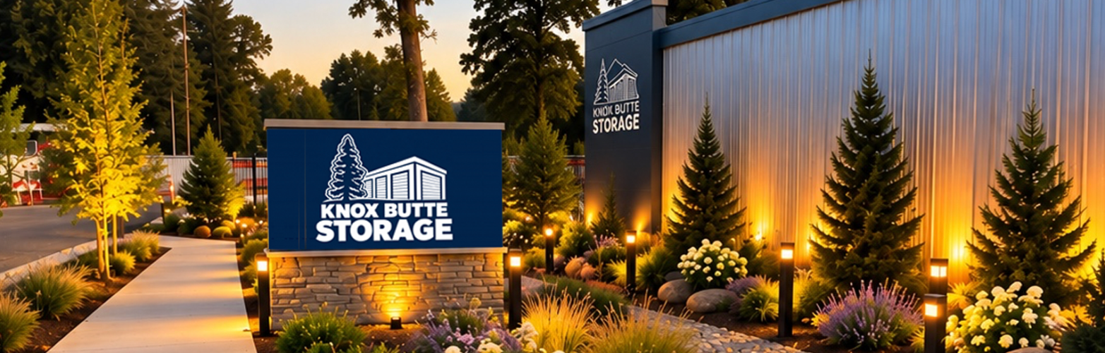 Exterior view of the Knox Butte Storage facility