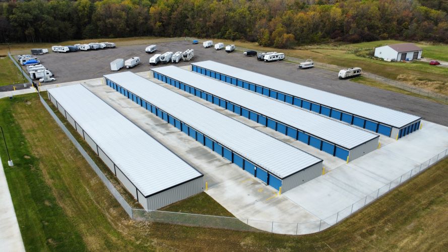 Exterior view of the New Space Storage facility